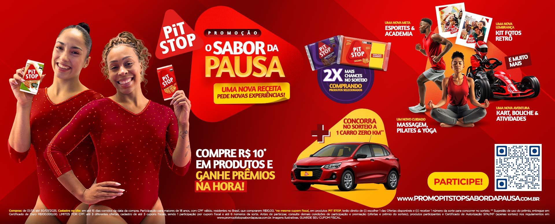 Promoção O Sabor da Pausa PITSTOP 2025