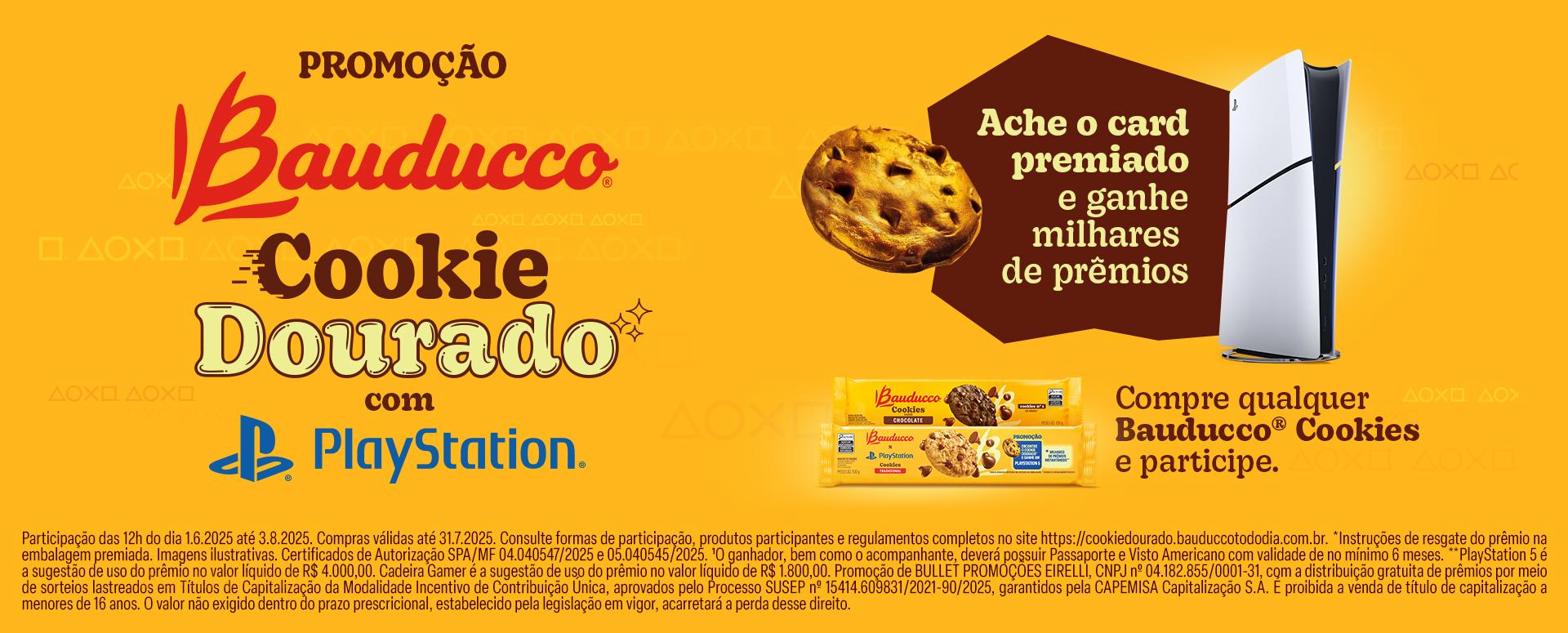 Promoção Bauducco Cookie Dourado 2025