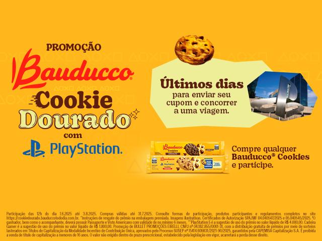 Promoção Bauducco Cookie Dourado