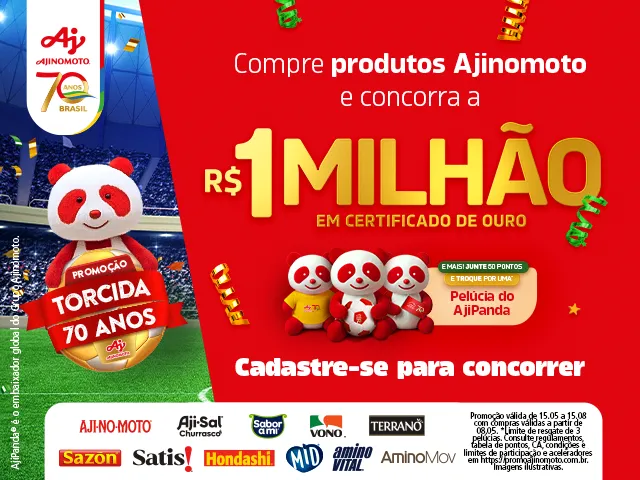 Promoção Torcida Ajinomoto 2026