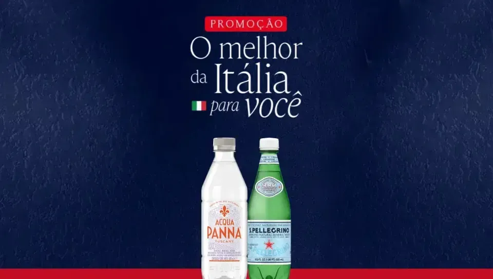 Promoção San Pellegrino & Acqua Panna 2024 O Melhor da Itália para Você