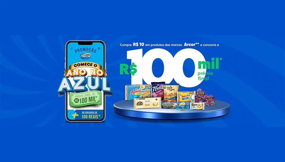Promoção Arcor 2024 Comece o Ano no Azul