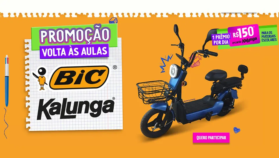 Promoção BIC & Kalunga Volta às Aulas 2024