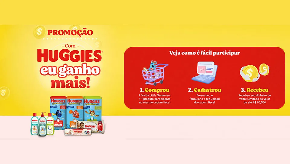 Promoção Cashback Huggies 2024 Eu Ganho Mais 2024