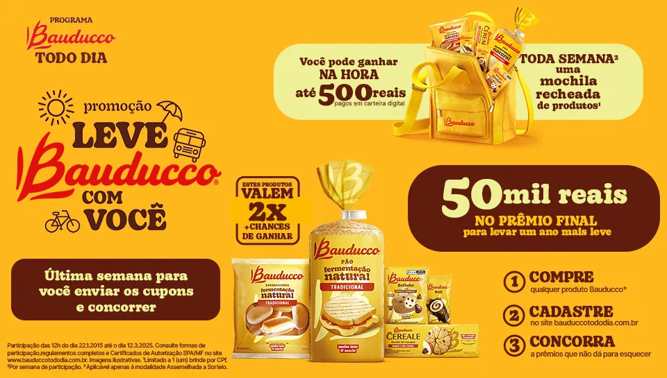 Promoção Leve Bauducco com Você 2025