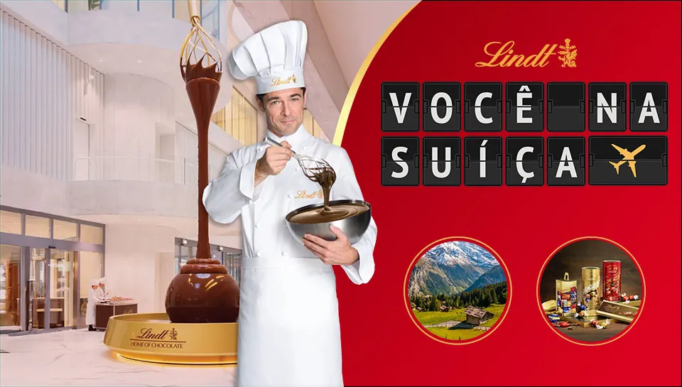 Promoção Lindt Você na Suíça 2025