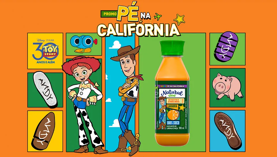 Promoção Natural One Pé na Califórnia 2025