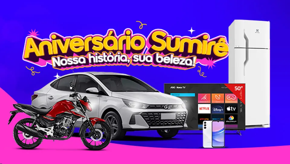 Promoção Aniversário Sumirê 2025