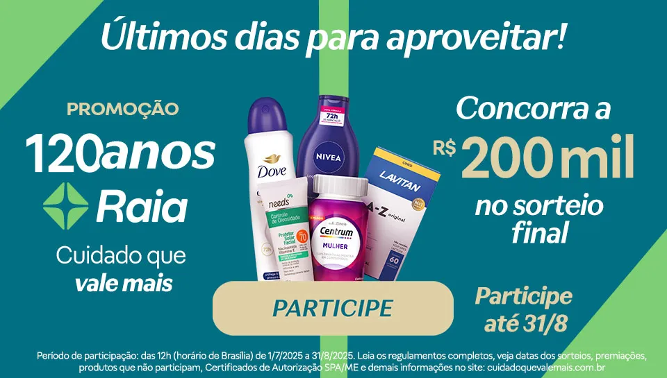 Promoção Cuidado que Vale Mais Droga Raia 2025