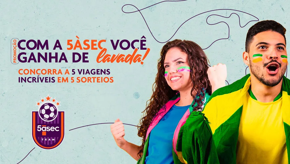 Promoção Com a  5àSec Você Ganha de Lavada