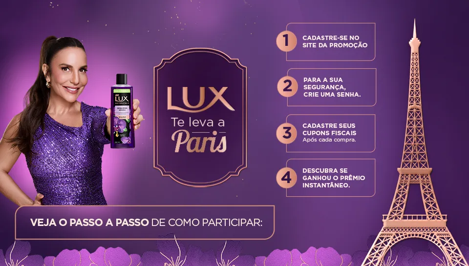 Promoção Lux Te Leva para Paris
