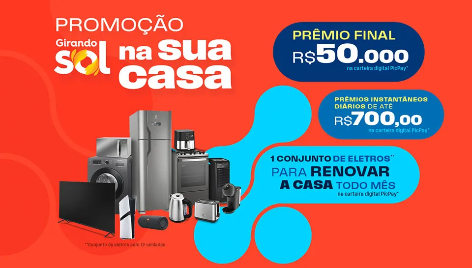 Promoção Girando Sol na Sua Casa 2025