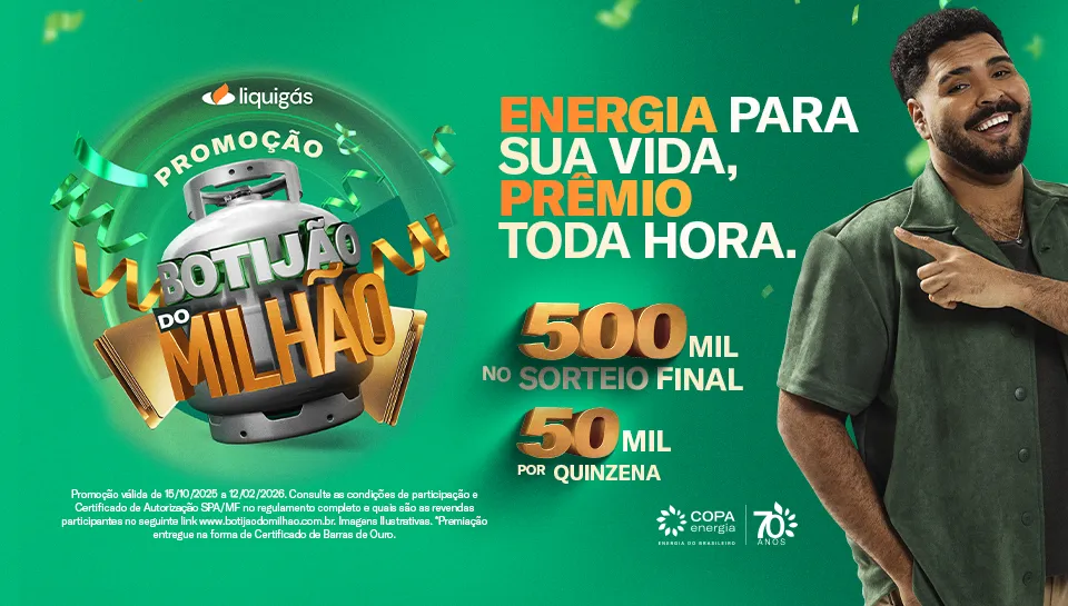 Promoção Botijão do milhão Liquigás 2025