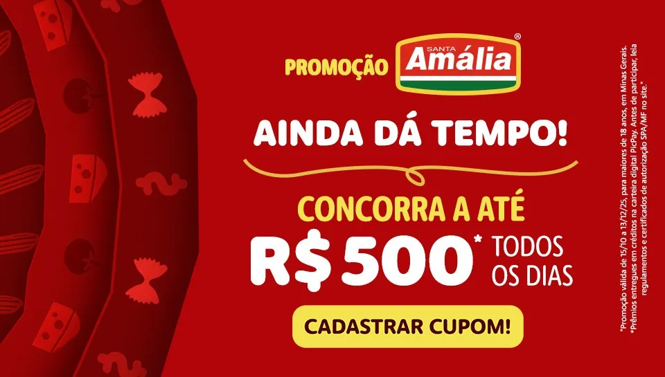 Promoção Santa Amália é Mais Massa 2025