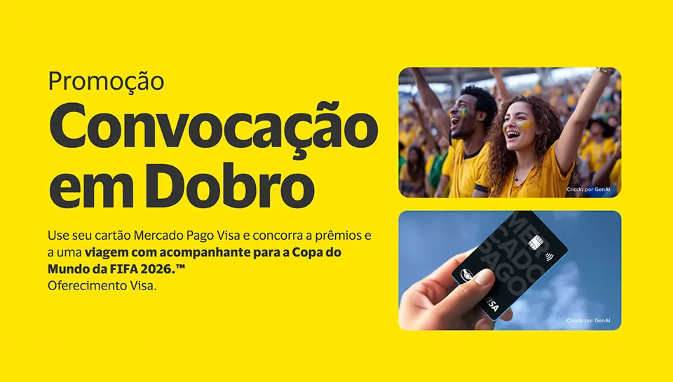 Promoção Visa Mercado Pago Convocação em Dobro