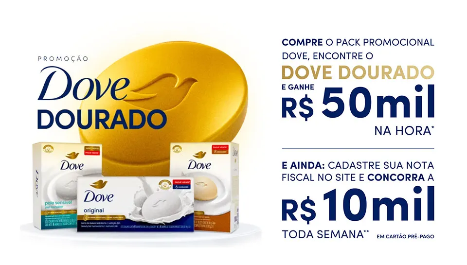 Promoção Dove Dourado 2026
