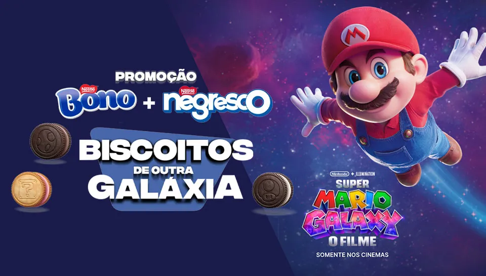 Promoção Bono + Negresco Biscoitos de Outra Galáxia 2026