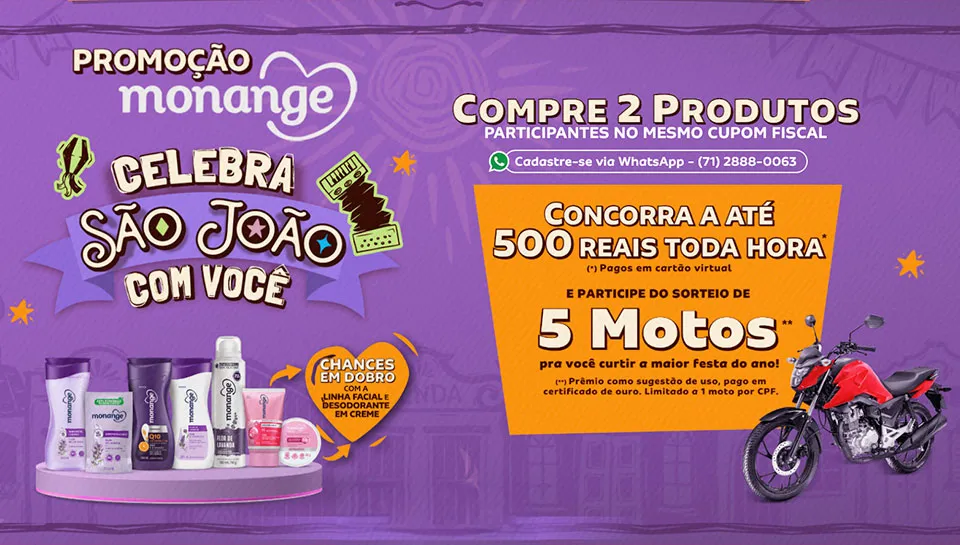 Promoção Monange Celebra o São João com Você 2026