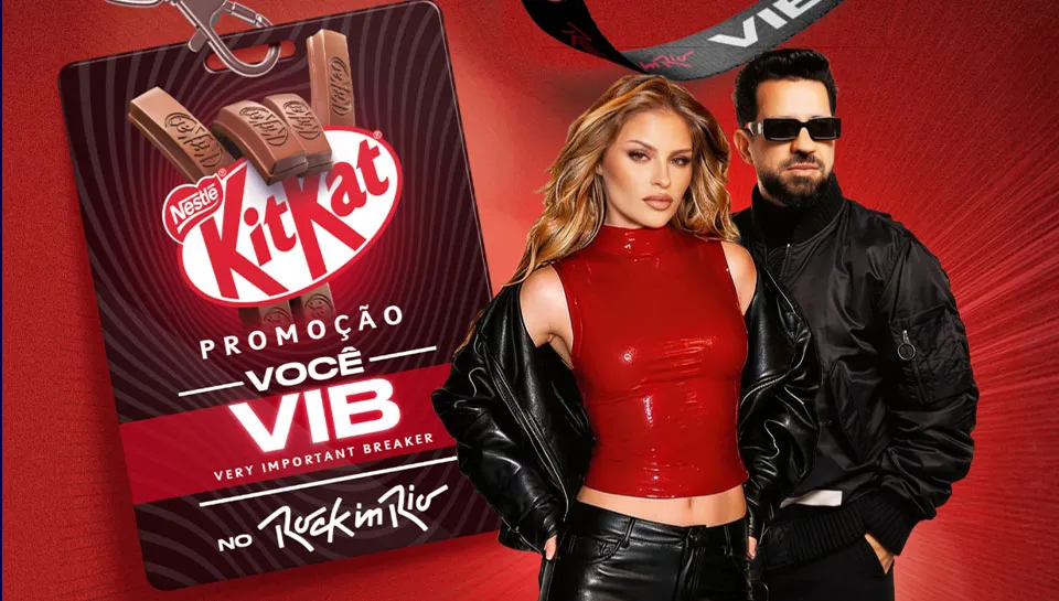 Promoção KitKat Você Vib no Rock in Rio 2026
