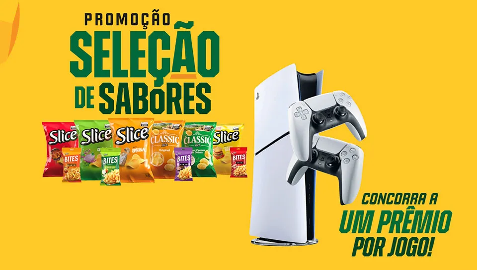 Promoção Slice e Bits Seleção de Sabores 2026