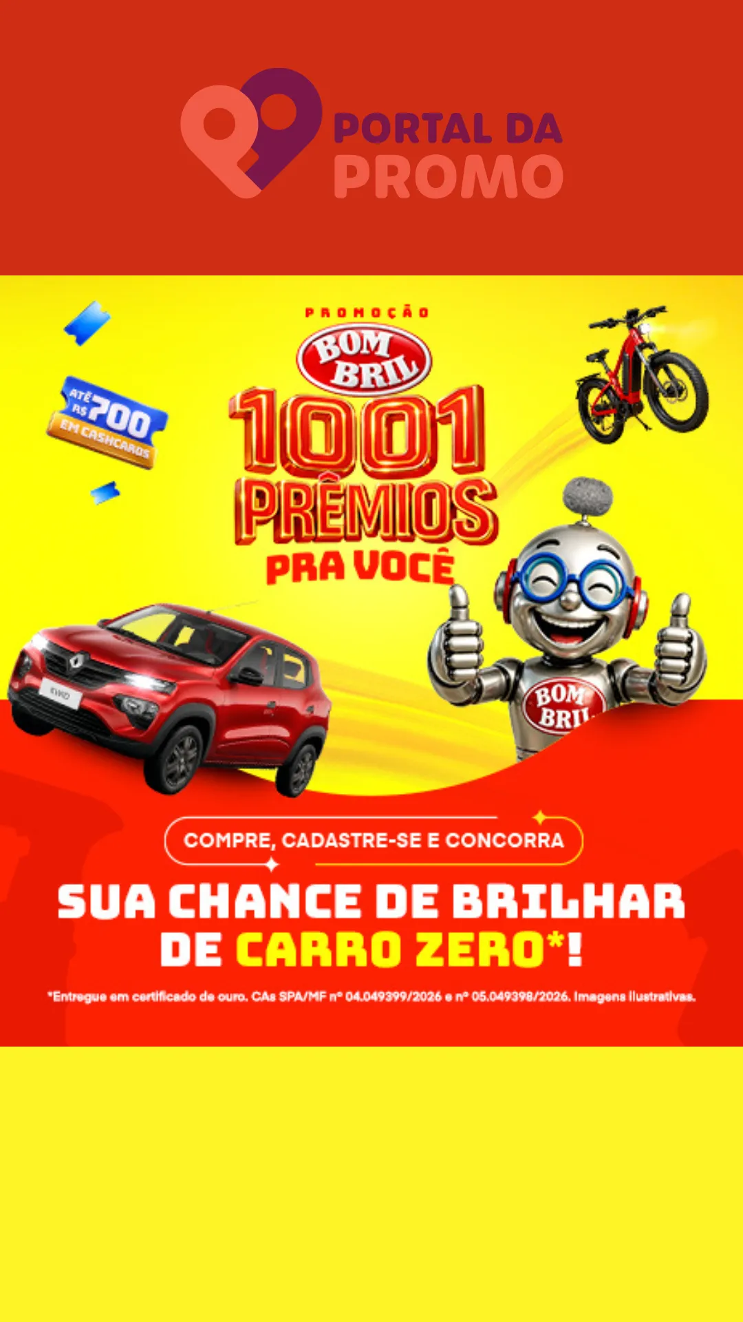 Promoção Bombril 1001 Prêmios Pra Você 2026
