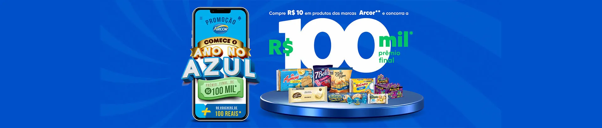 Promoção Arcor 2024 Comece o Ano no Azul