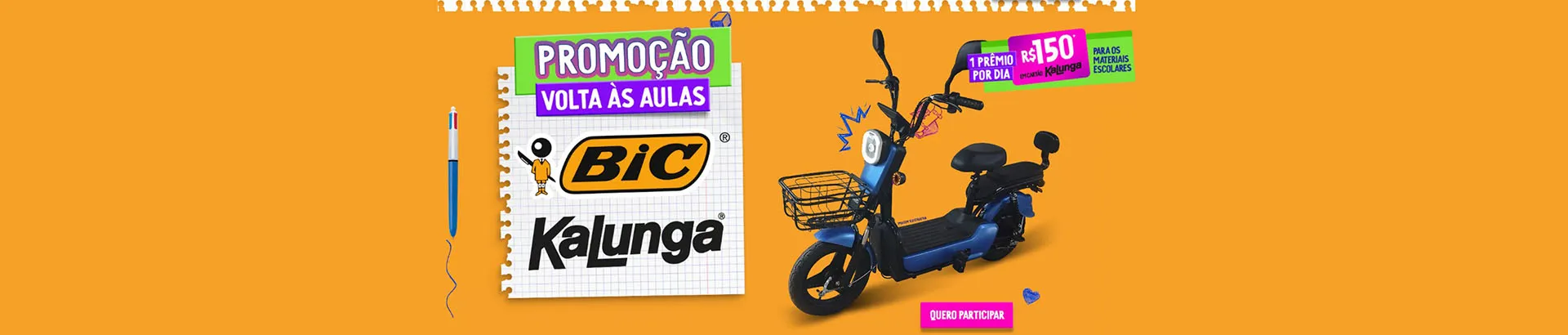 Promoção BIC & Kalunga 2024 Volta às Aulas