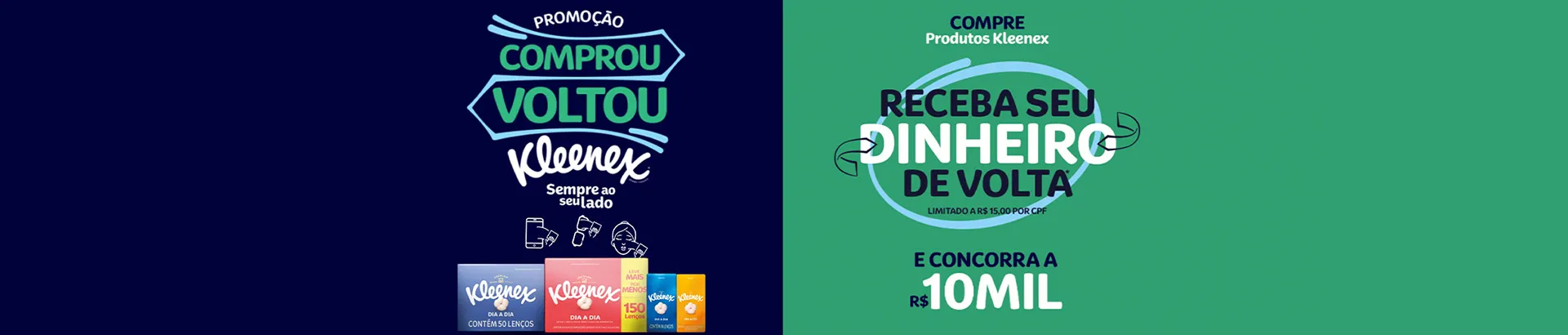 Promoção Kleenex Comprou, Voltou 2024