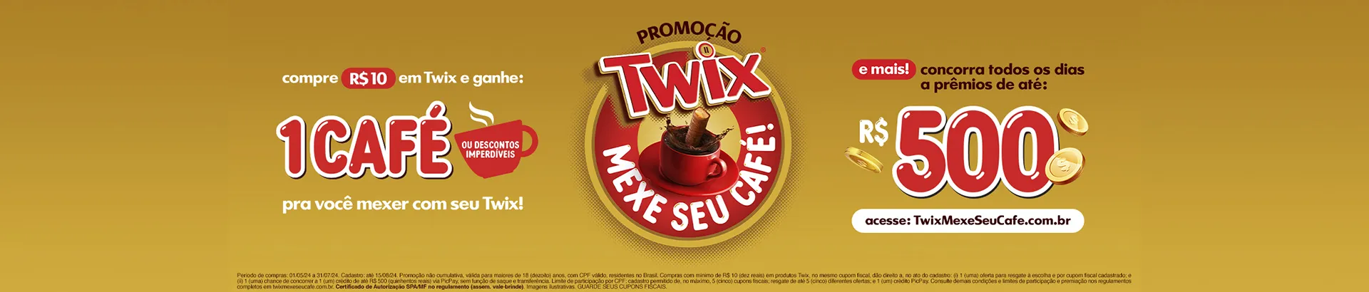 Promoção Twix 2024 Mexe Seu Café!
