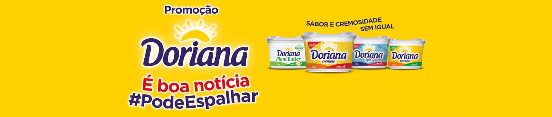 Promoção Doriana 2023 É Boa Notícia #PodeEspalhar