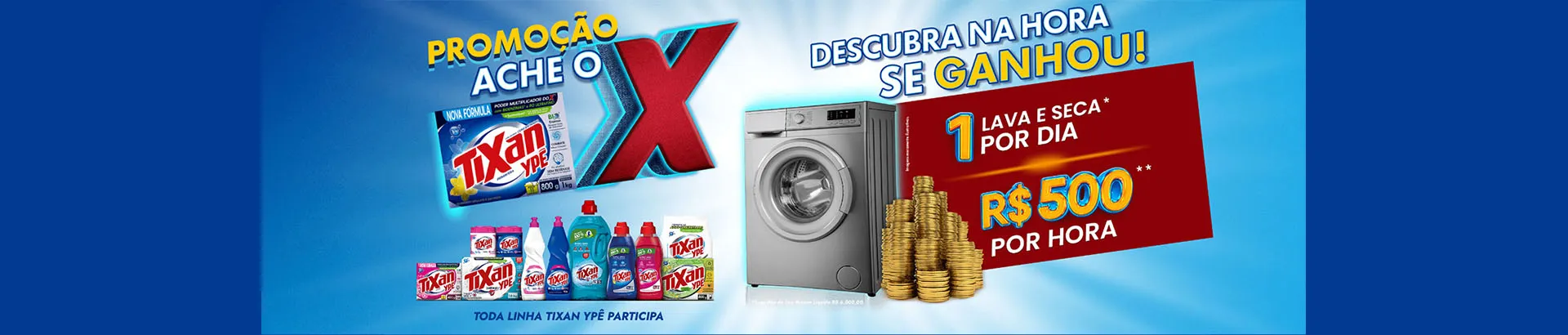 Promoção Tixan Ypê 2023 Ache o X