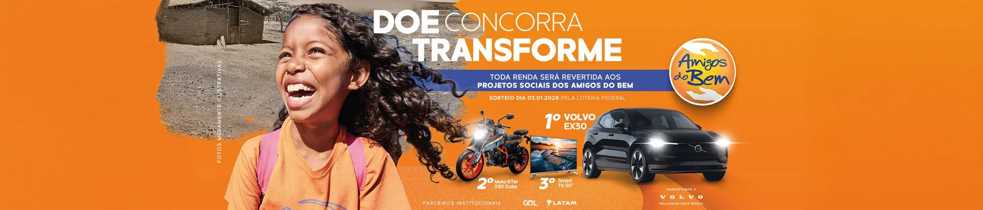 Promoção Doe, Concorra, Transforme Amigos do Bem 2025