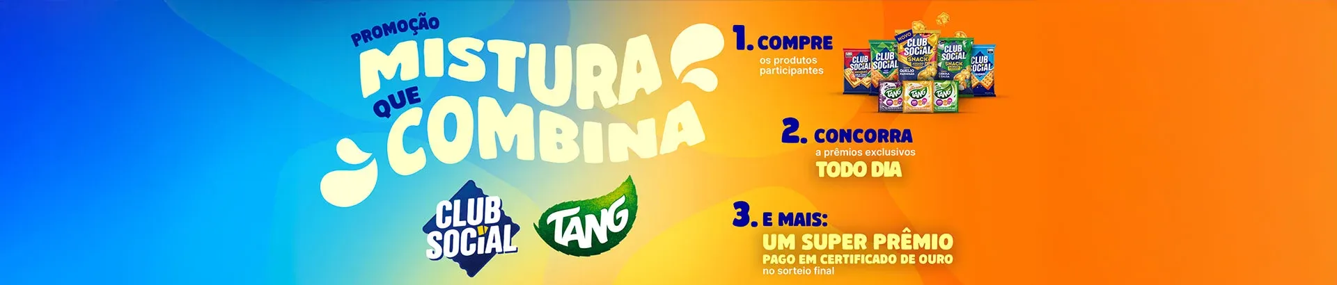 Promoção Tang e Club Social Mistura que Combina 2026