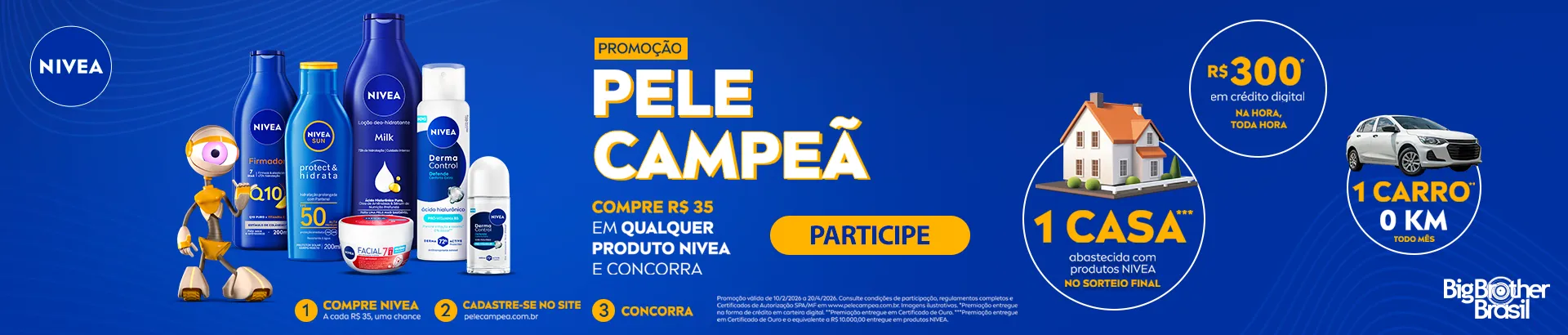 Promoção Nivea Pele Campeã 2026