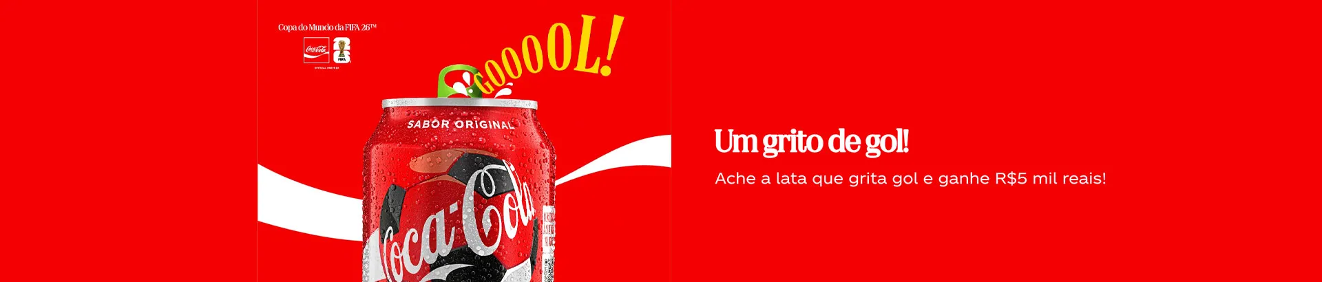 Promoção Coca-Cola Um Grito de Gol 2026