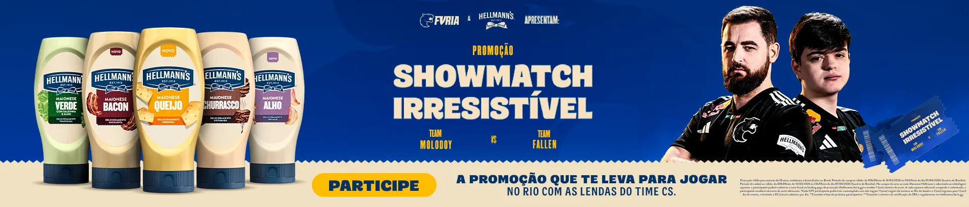 Promoção Showmatch Irresistível Hellmann´s 2026