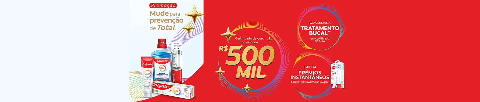 Promoção Colgate Mude Para Prevenção de Total 2026