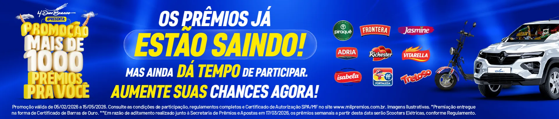 Promoção M.Dias Mil Prêmios para Ganhar 2026