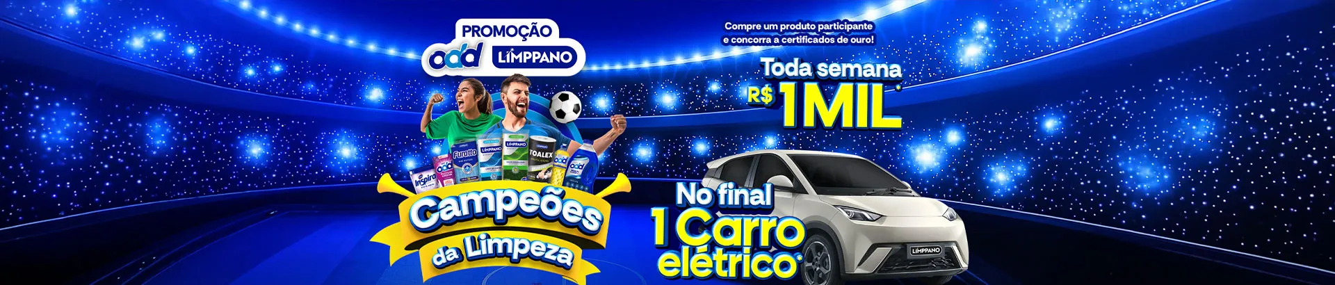 Promoção Limppano Campeões da Limpeza 2026