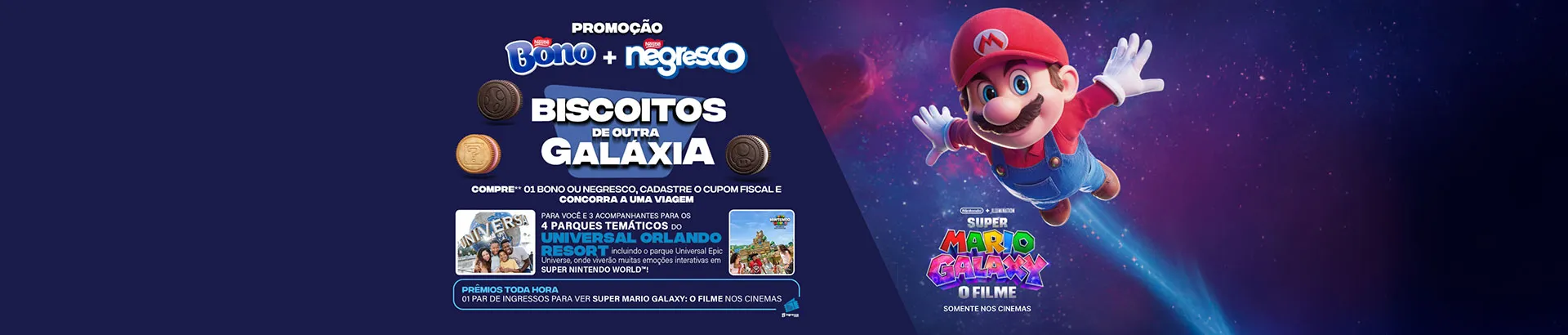 Promoção Bono + Negresco Biscoitos de Outra Galáxia 2026