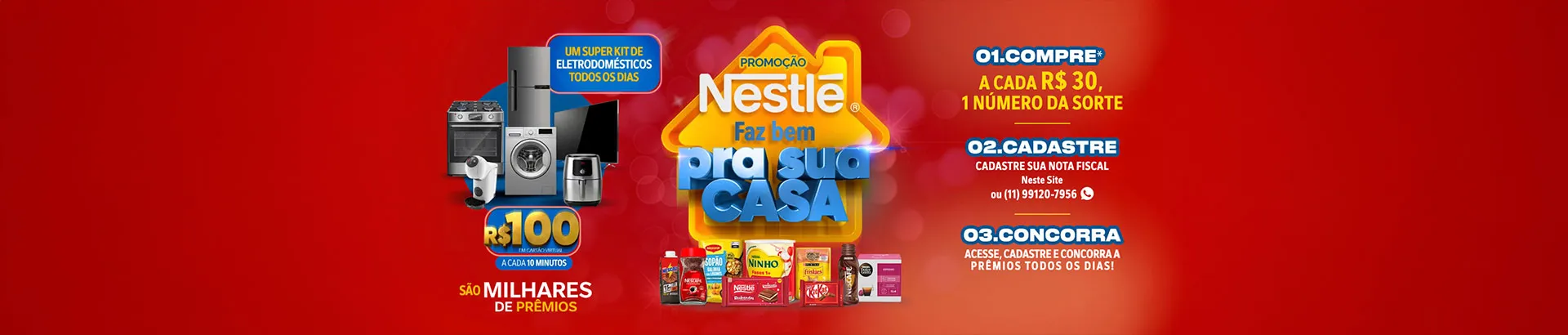 Promoção Nestlé Faz Bem pra Sua Casa 2026