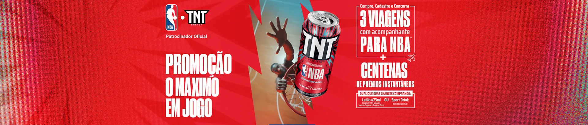 Promoção TNT Energy Drink - O Máximo em Jogo 2026
