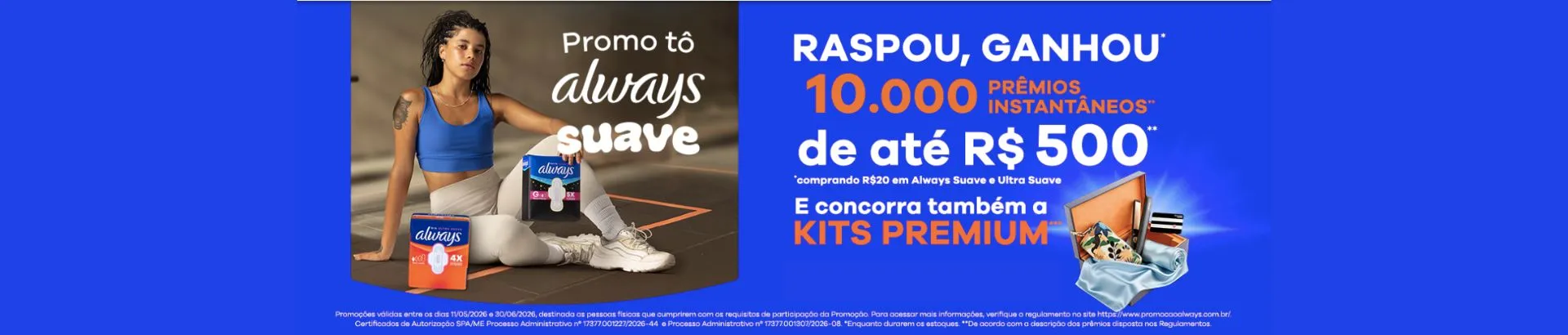 Promoção Tô Always Suave 2026