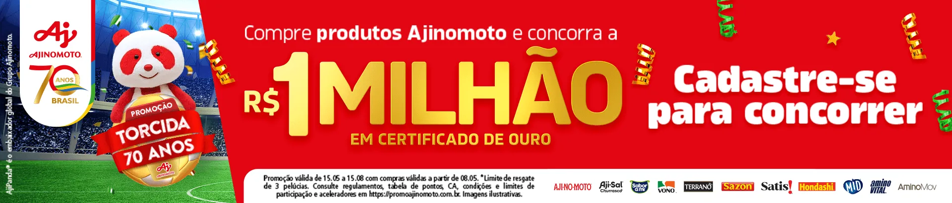 Promoção Torcida Ajinomoto 2026