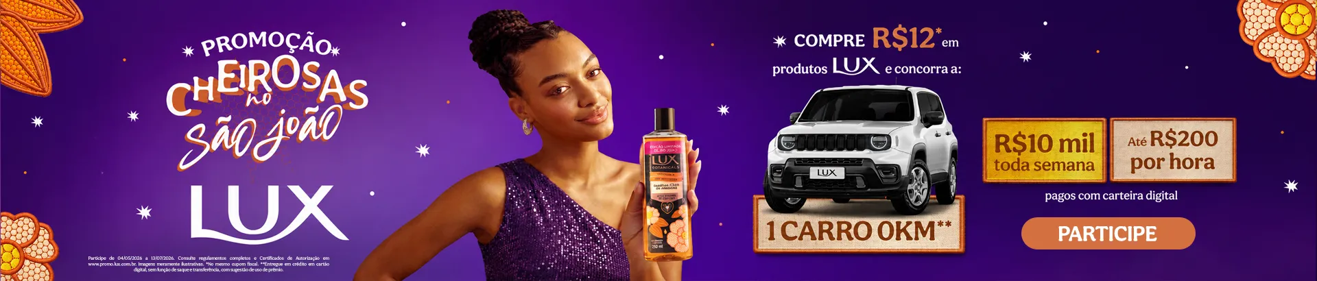 Promoção Lux Cheirosas no São João