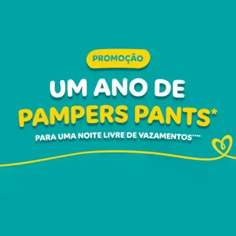 Promoção Um Ano de Pampers Pants 2024