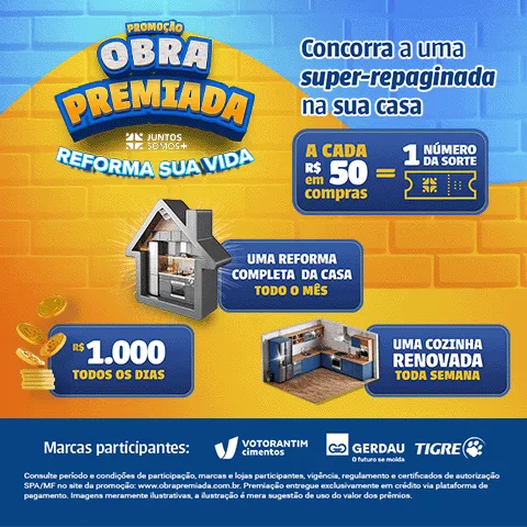 Promoção Juntos Somos Mais Obra Premiada 2025