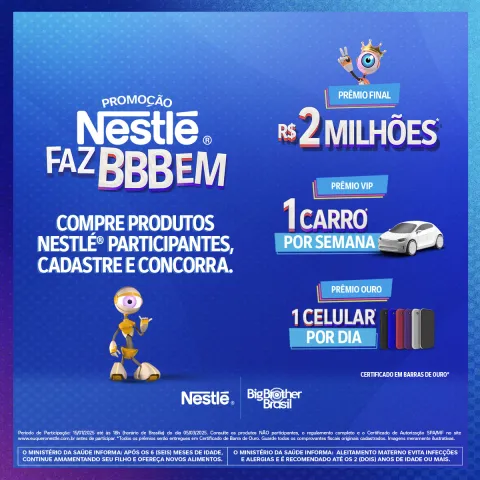 Promoção Nestlé Faz BBBem 2025