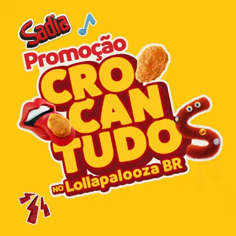 Promoção Crocantudos no Lollapalooza 2025