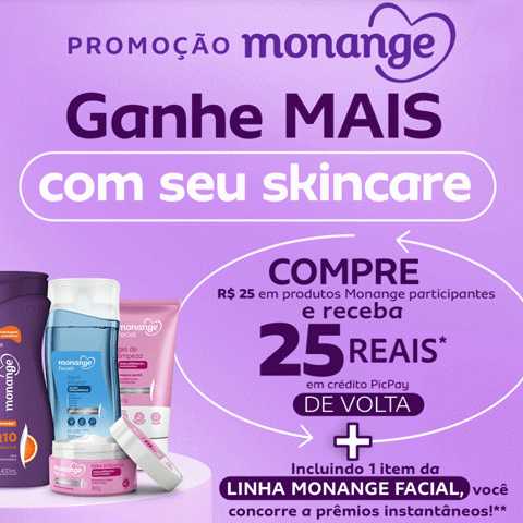 Promoção Monange Ganhe Mais com Seu Skincare 2025